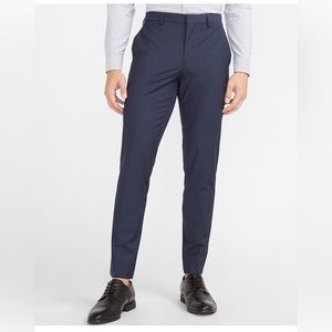 Express slim fit photographer style suit pants in navy